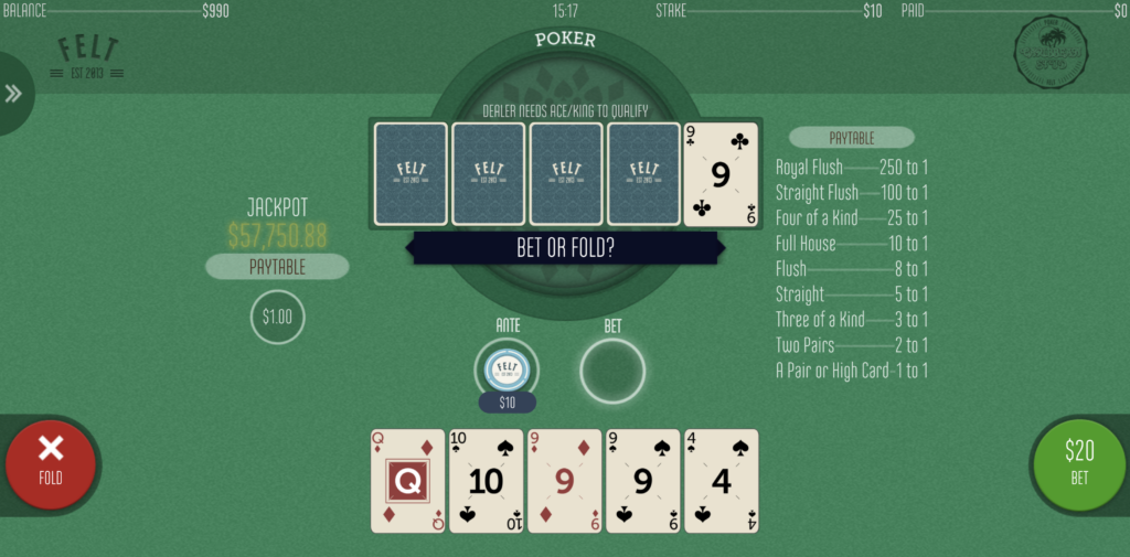 Caribbean stud poker - CasinoGuide Caribbean stud poker