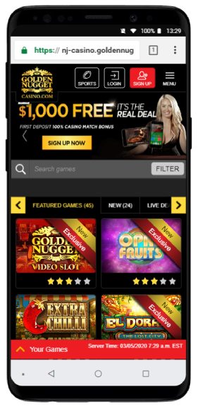 Golden Nugget Casino Mobile Review