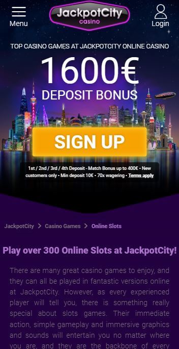 JackpotCity Casino Mobile Review