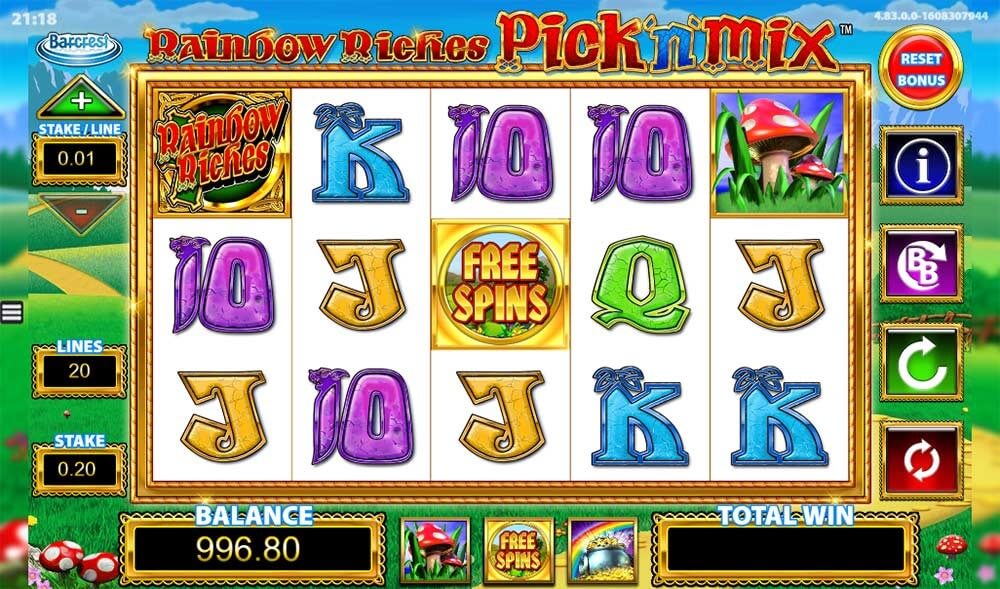Rainbow Riches Pick ‘n’ Mix on Mobile