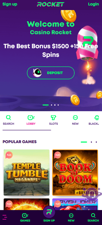 Casino Rocket Mobile Review