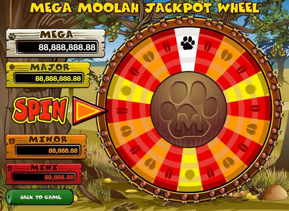 mega moolah bonus