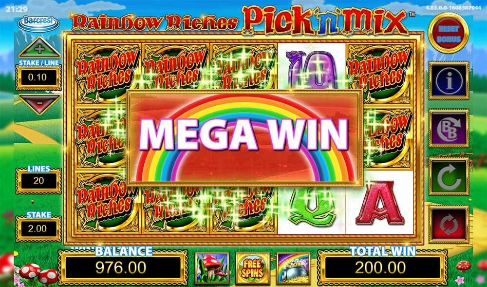 Rainbow Riches Pick ‘n’ Mix Max Win