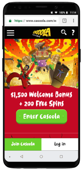 Casoola casino mobile review