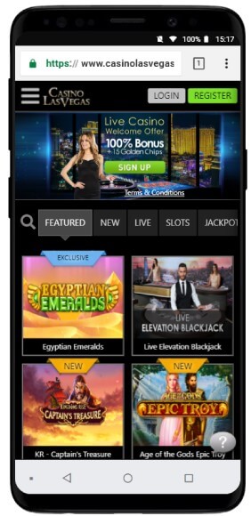 Casino Las Vegas on Mobile