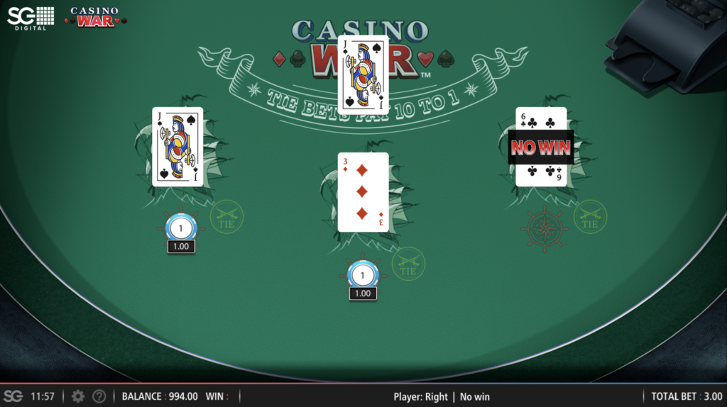 Casino War Game - CasinoGuide Casino War Game